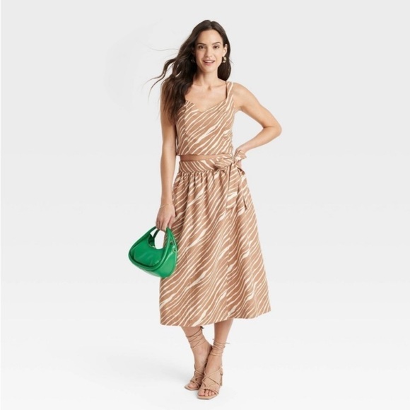 Women's Linen Wrap A-Line Skirt - A New
Day Brown XS - Picture 3 of 6